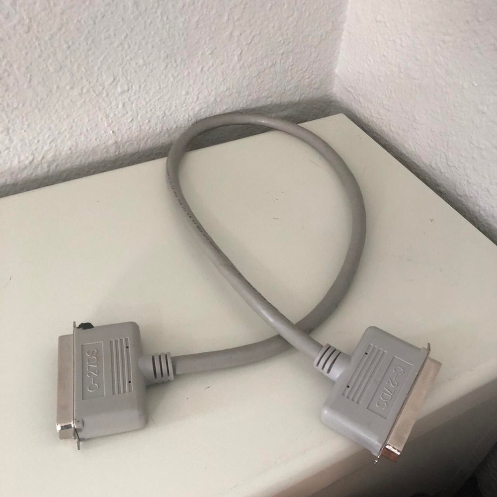 Apple Computer MacIntosh Mac SCSI System Cable C-27DS Vintage